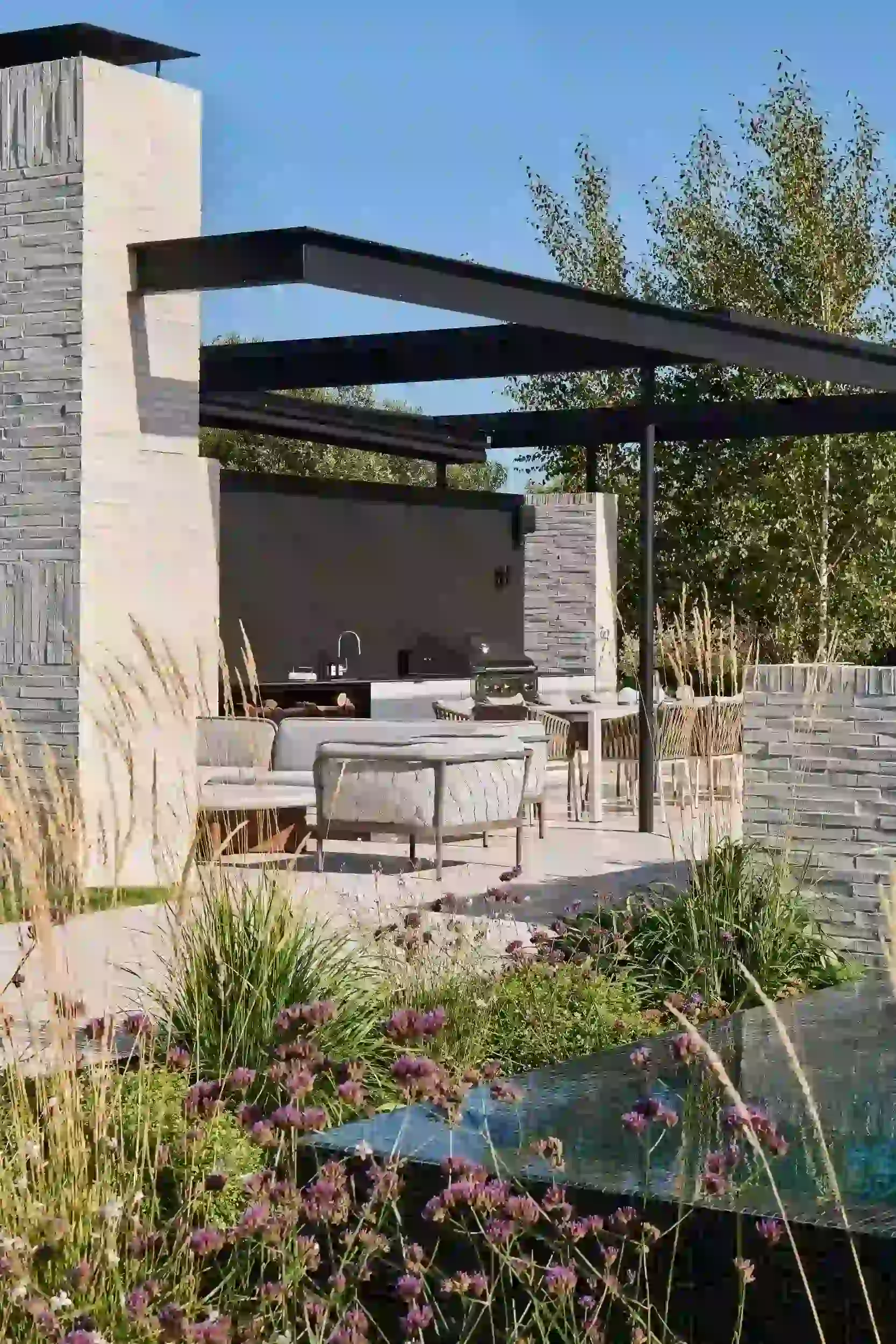 modern outdoor patio